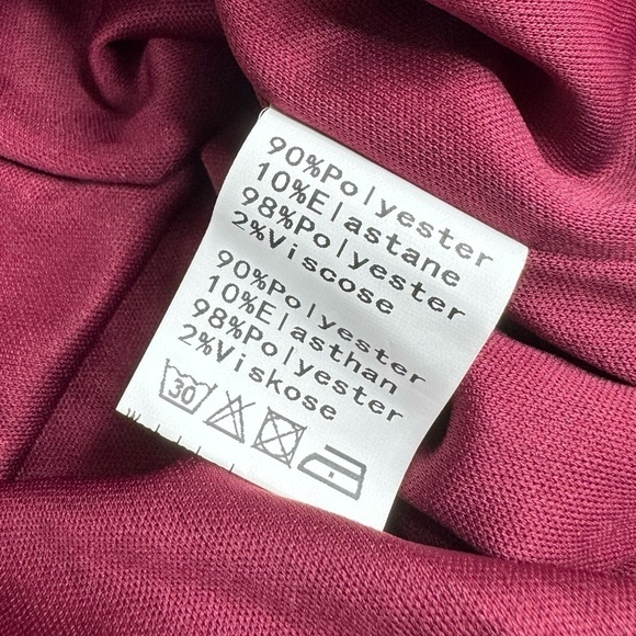 NWT Grace Karin Burgundy One Shoulder Sequin Tulip Hem Dress Womens 2XL - Picture 7 of 9